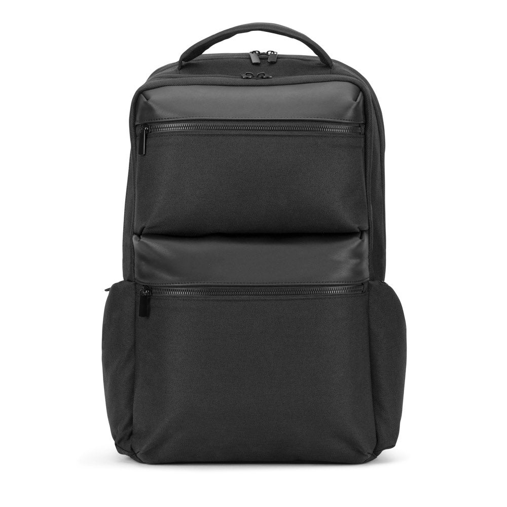 COPENHAGEN. Wasserabweisender Rucksack aus recyceltem Twill mit zwei großen Fronttaschen, 17'3 Zoll – zusätzliche Ansicht