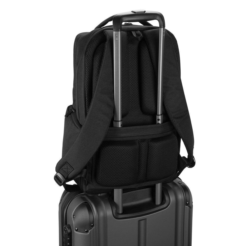 COPENHAGEN. Wasserabweisender Rucksack aus recyceltem Twill mit zwei großen Fronttaschen, 17'3 Zoll – zusätzliche Ansicht
