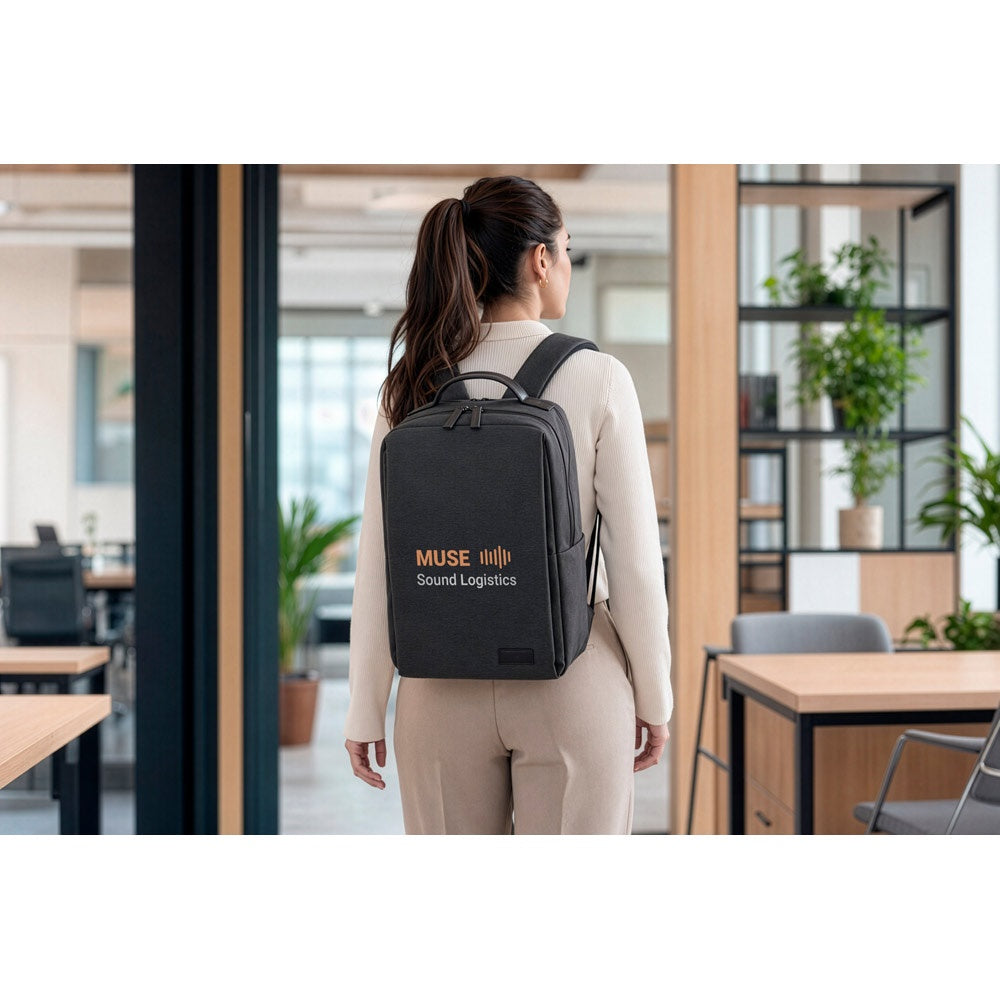 GLASGOW. Laptop-Rucksack (17") aus hochdichtem 600D-Recycling-Polyester (20L) – zusätzliche Ansicht