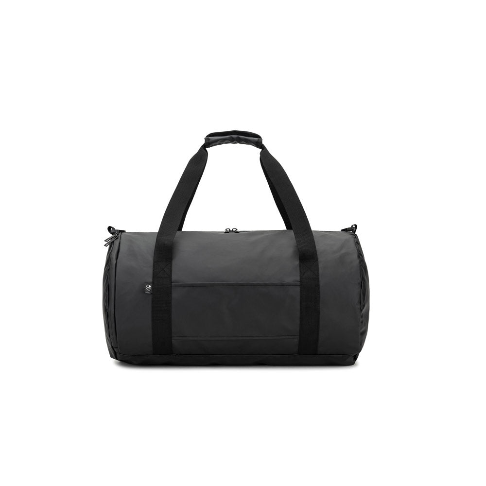 OSASCO SPORT. Sporttasche im Zylinder-Format aus hochdichtem, recyceltem 600D-Polyester mit Seitenfach für Schuhe – zusätzliche Ansicht