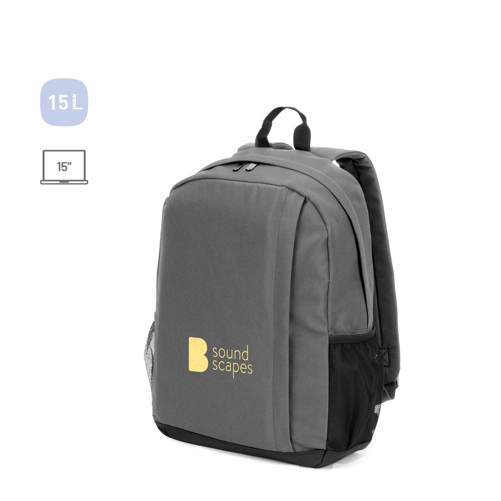 LIVERPOOL. Laptop-Rucksack aus recyceltem 600D Polyester, 15"