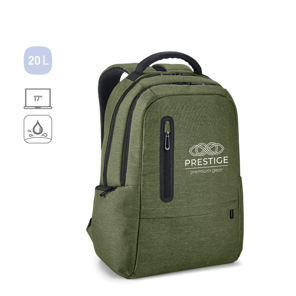 BOSTON. Wasserdichter 2Tone Nylon 17'' Laptop-Rucksack
