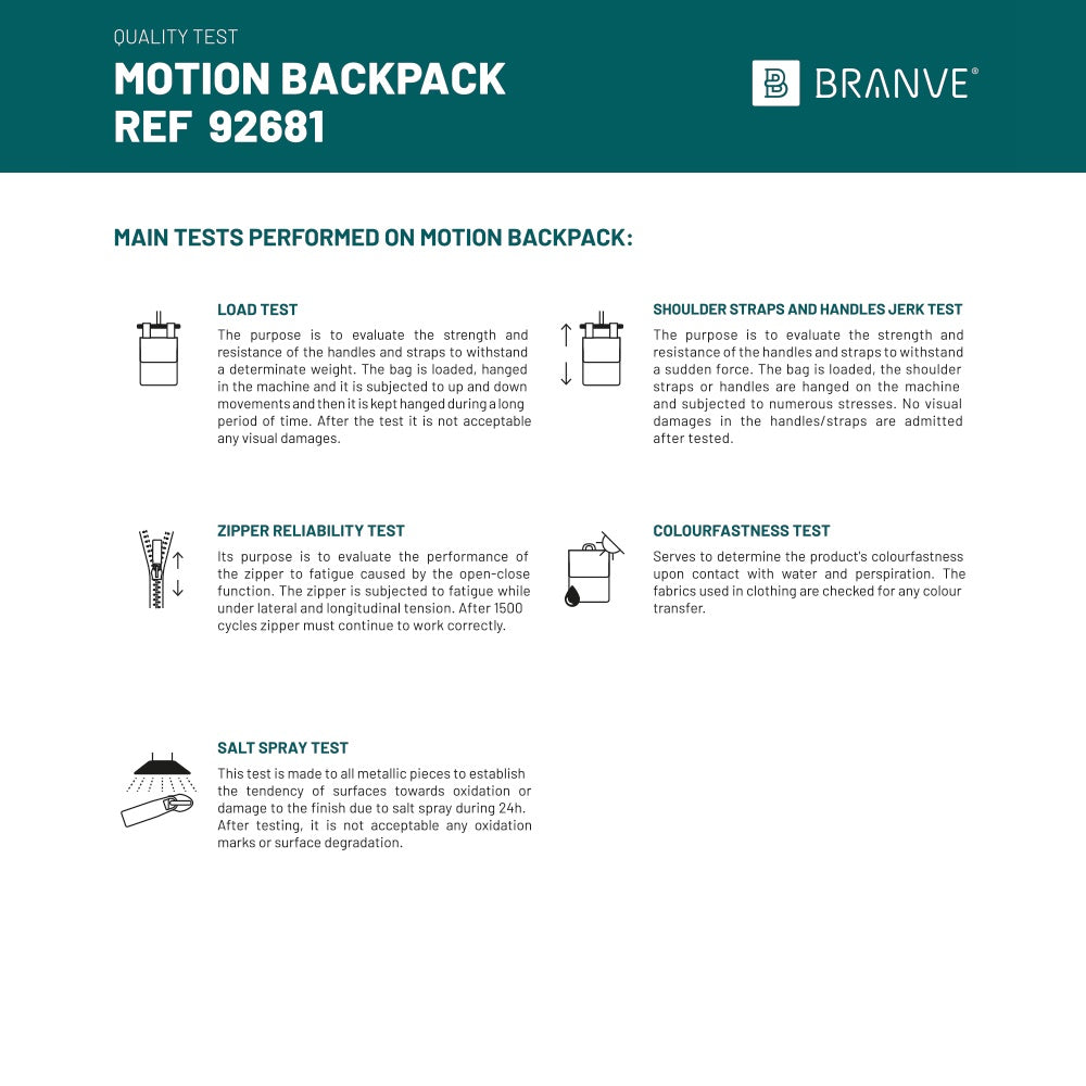 MOTION BACKPACK. Rucksack aus 600D Twill-Polyester und PU – zusätzliche Ansicht
