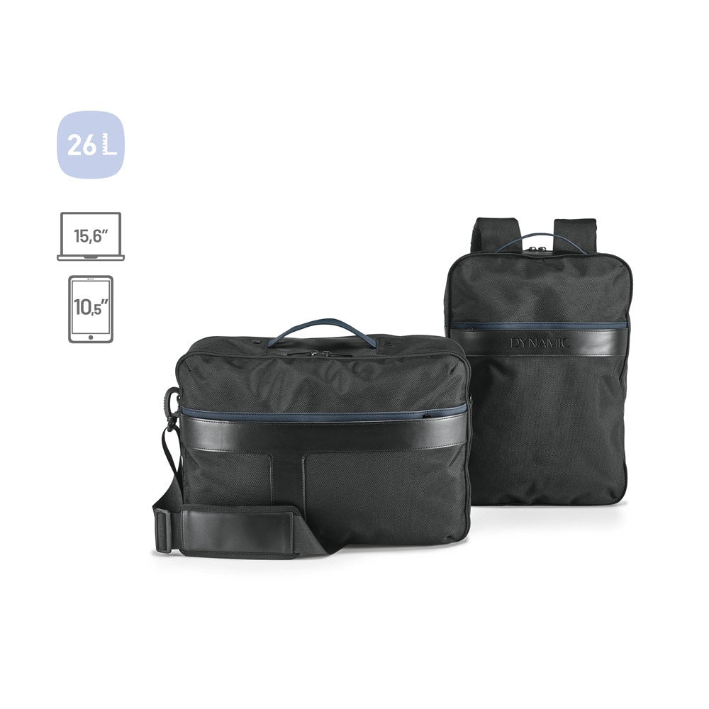 DYNAMIC BACKPACK I. 2 in 1 Laptop-Rucksack 15.6'' aus 1680D Polyester und Nylon