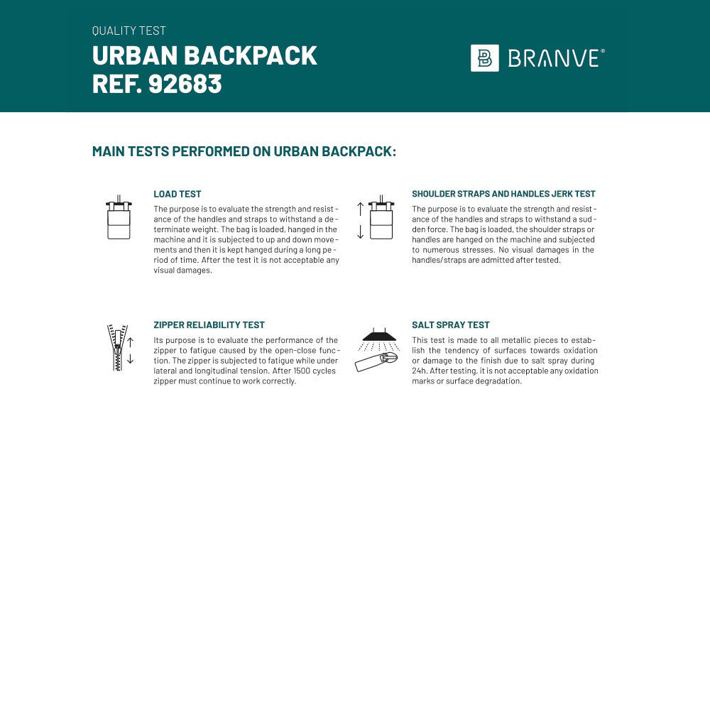 URBAN BACKPACK. 14''Laptop-Rucksack aus Softshell und Tarpaulin – zusätzliche Ansicht