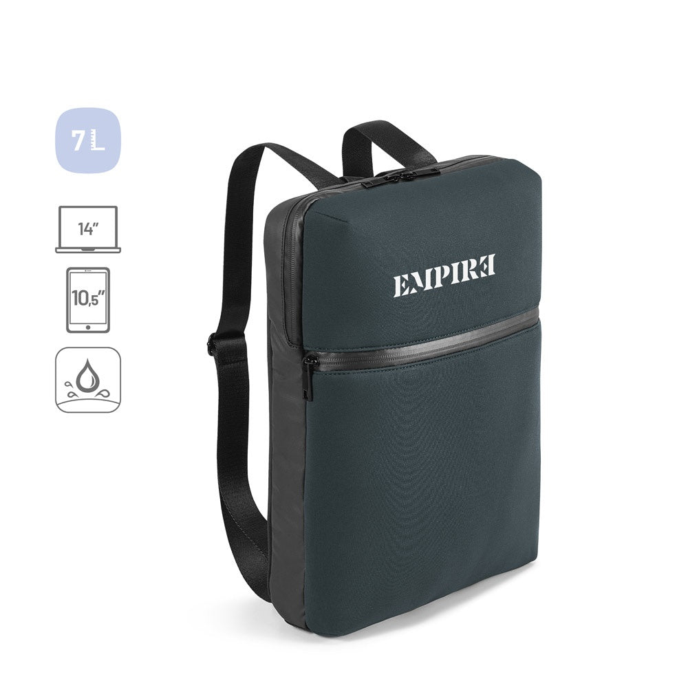 URBAN BACKPACK. 14''Laptop-Rucksack aus Softshell und Tarpaulin