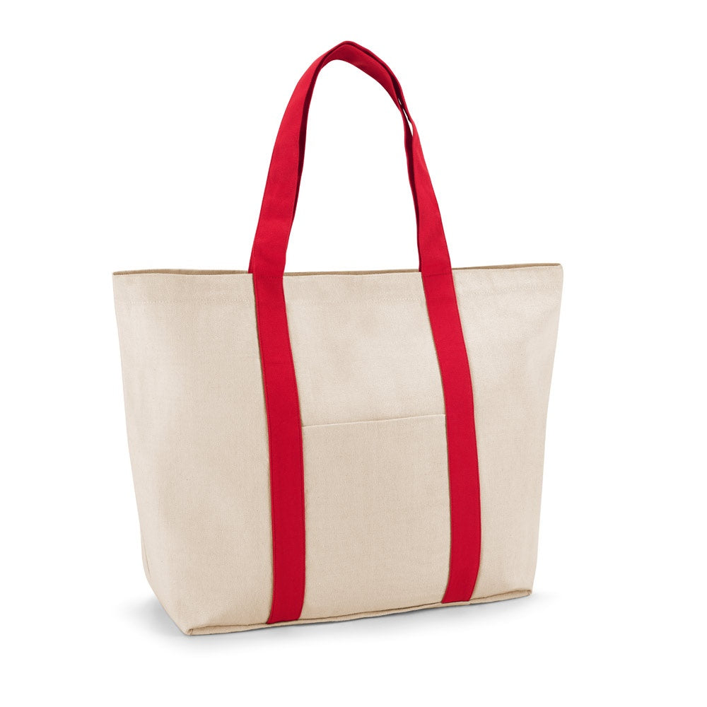 VILLE. Tragetasche aus 100% Canvas-Baumwolle mit einer Innentasche (280 g/m²) – zusätzliche Ansicht