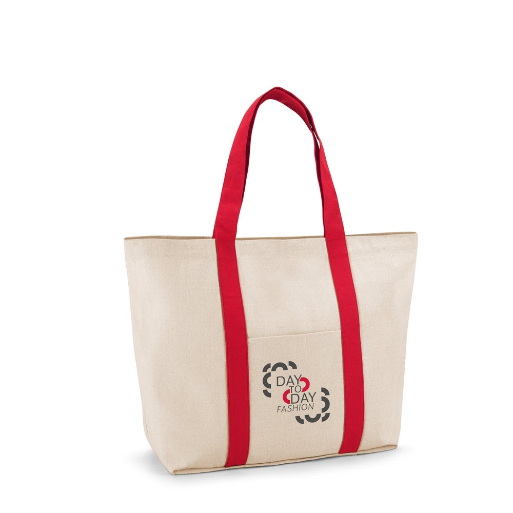 VILLE. Tragetasche aus 100% Canvas-Baumwolle mit einer Innentasche (280 g/m²)