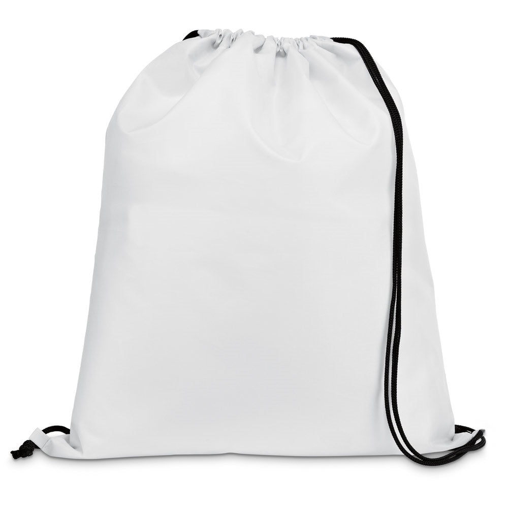 CARNABY. 210D Rucksacktasche mit schwarzen Zugbändern – zusätzliche Ansicht