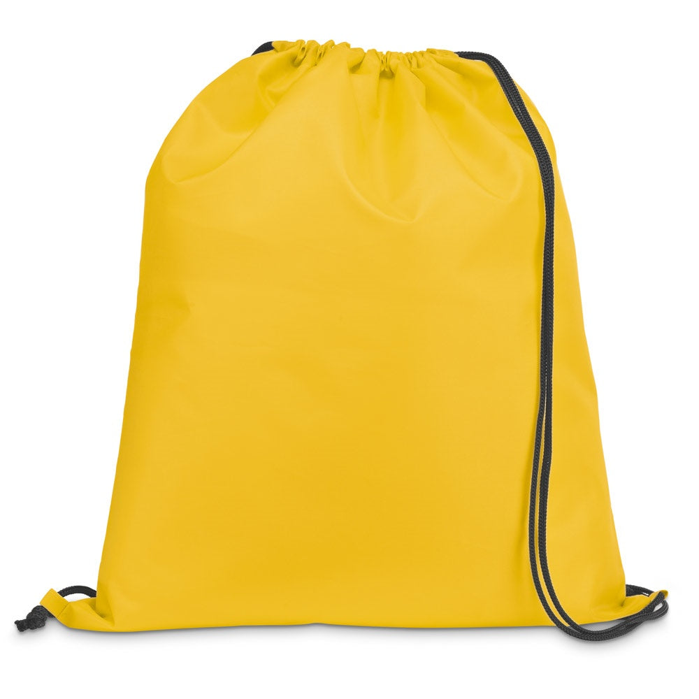 CARNABY. 210D Rucksacktasche mit schwarzen Zugbändern – zusätzliche Ansicht