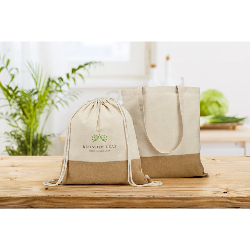 SABLON. Turnbeutel aus 100% Baumwolle (160 g/m²) – zusätzliche Ansicht