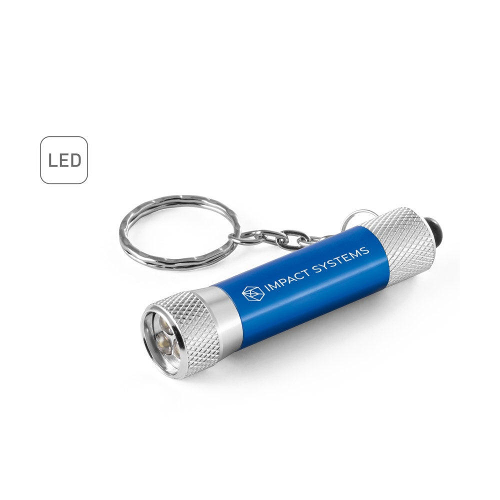 LERGAN. Schlüsselanhänger aus Aluminium mit LED