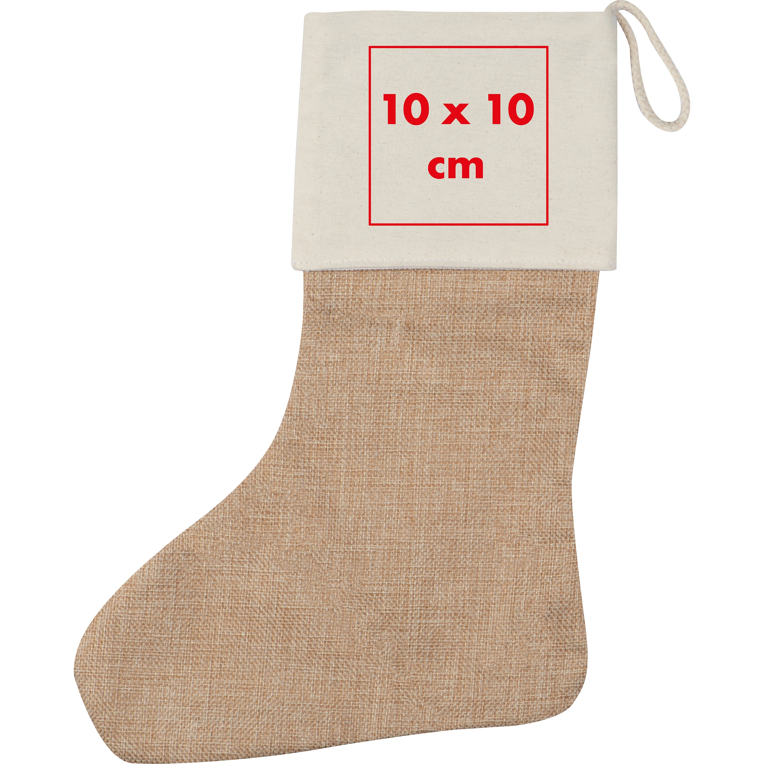 Weihnachtssocke aus Jute WALTER
