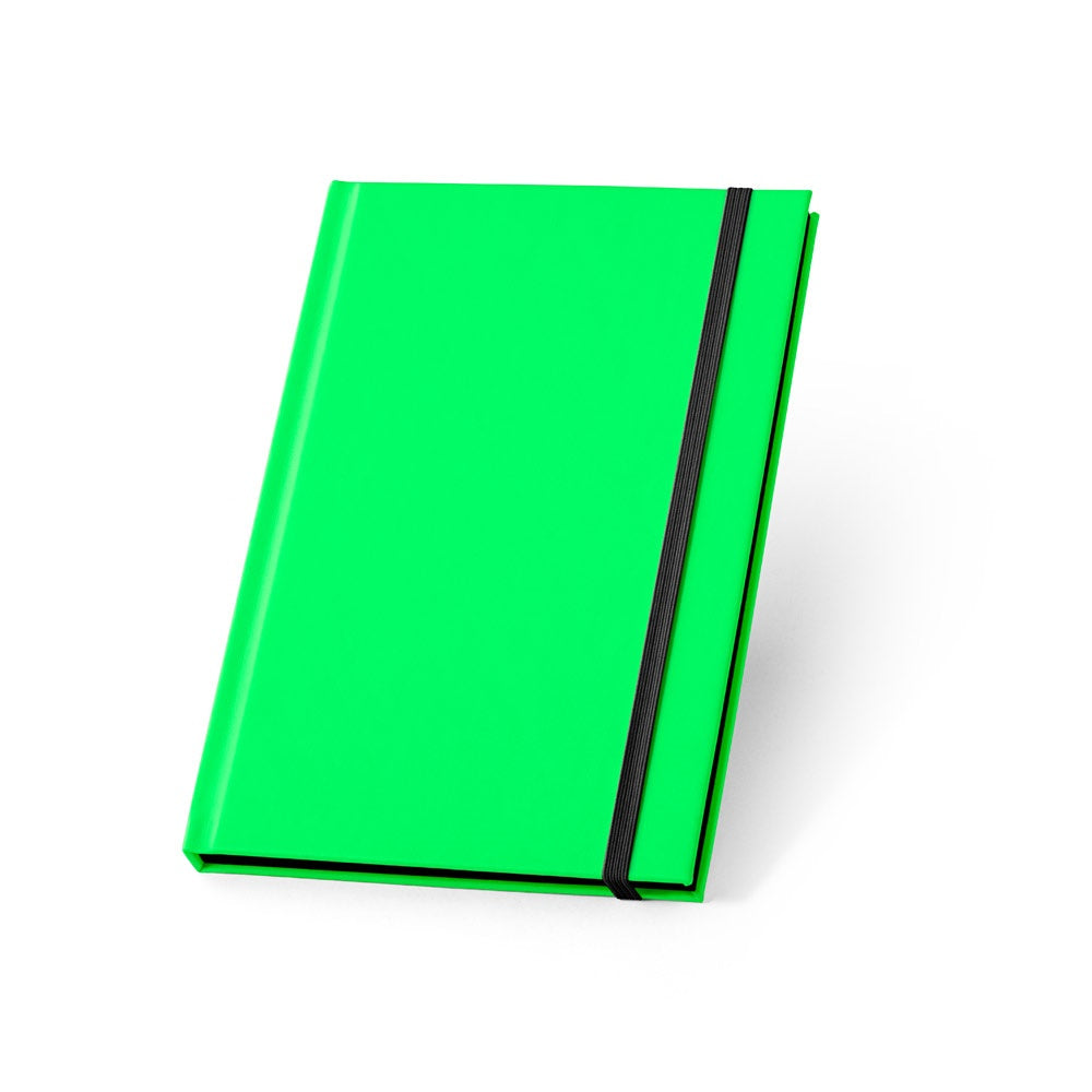 WATTERS. A5-Notizbuch aus fluoreszierendem PU mit linierten Seiten