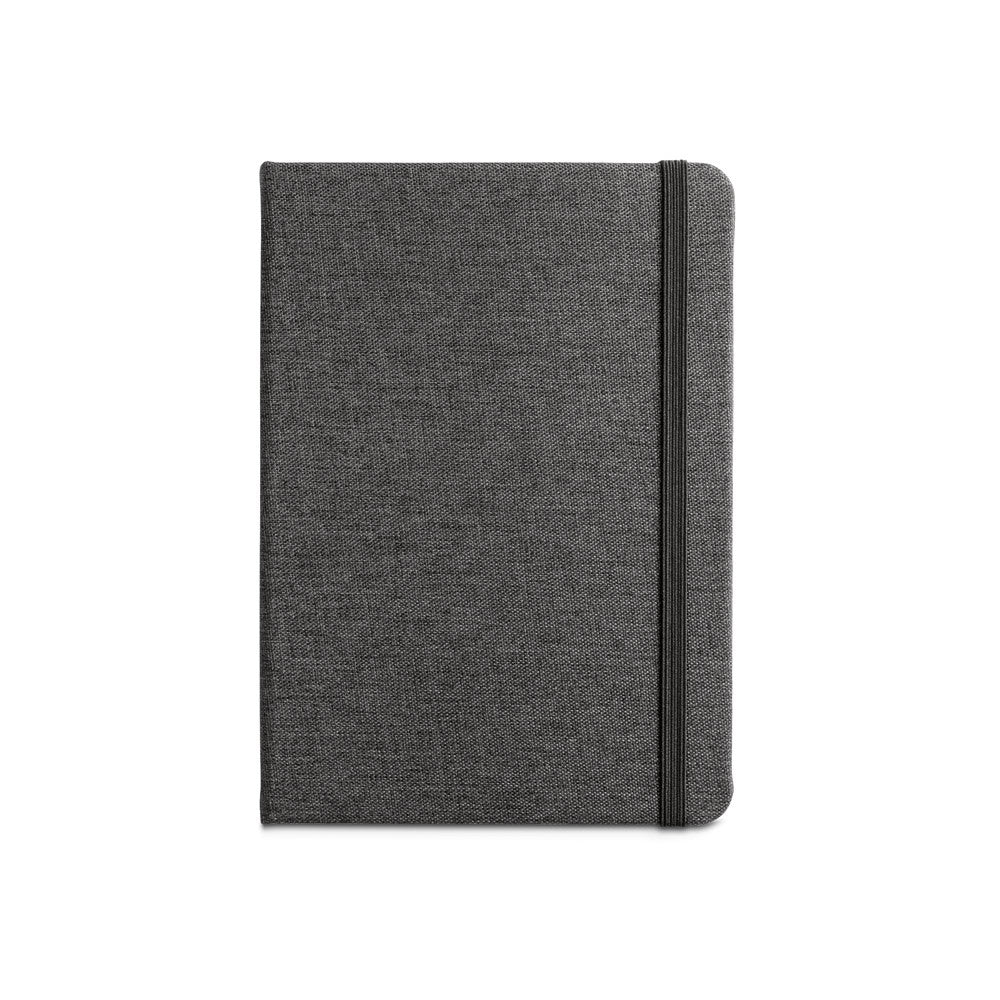 BOYD. A5 Notizbuch aus recyceltem Polyester (100% rPET) mit linierten Blättern – zusätzliche Ansicht