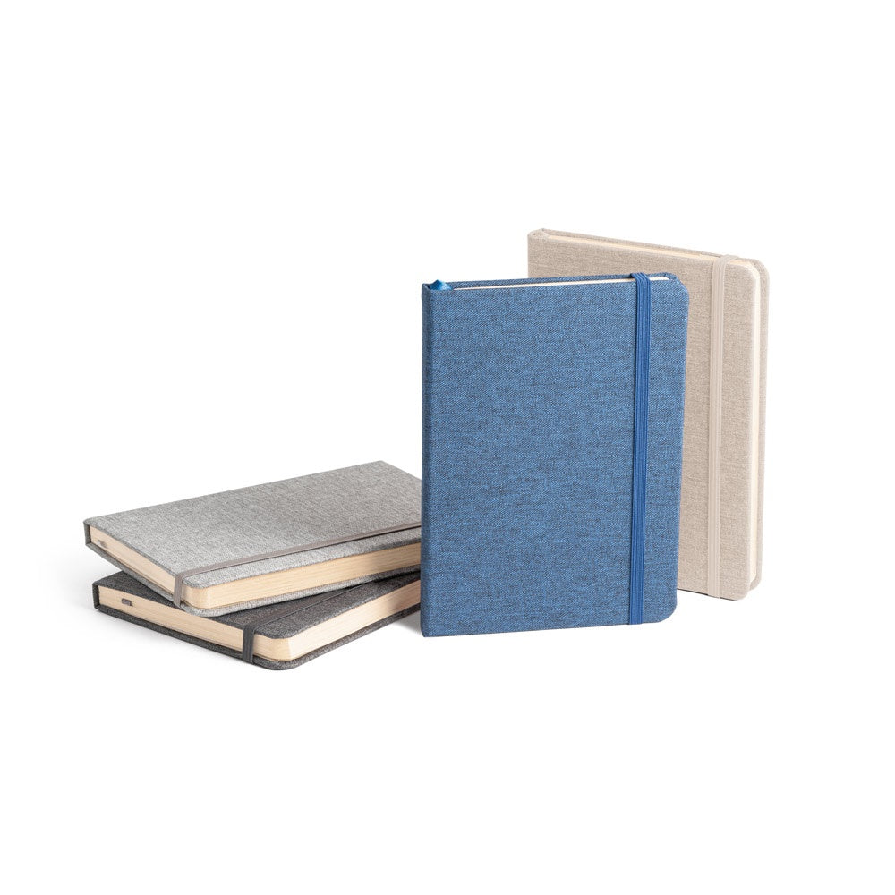 BOYD. A5 Notizbuch aus recyceltem Polyester (100% rPET) mit linierten Blättern – zusätzliche Ansicht