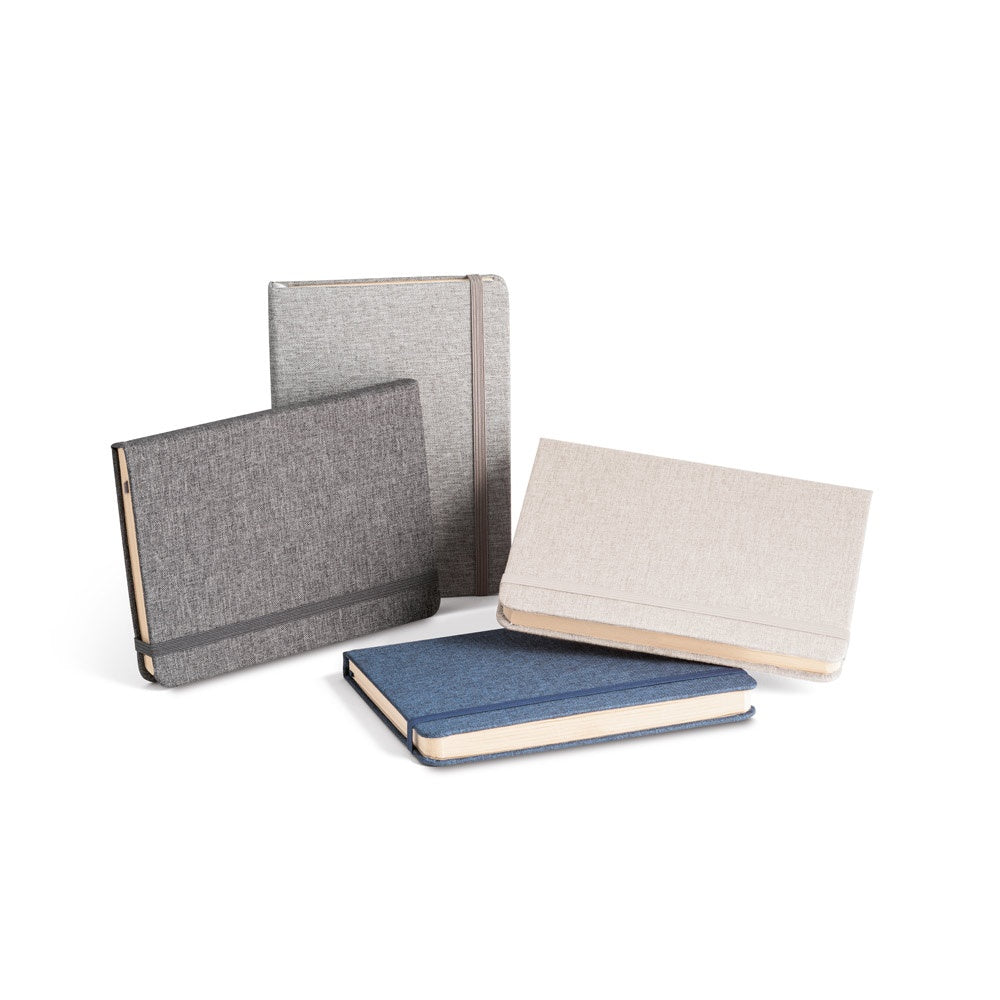 BOYD. A5 Notizbuch aus recyceltem Polyester (100% rPET) mit linierten Blättern – zusätzliche Ansicht