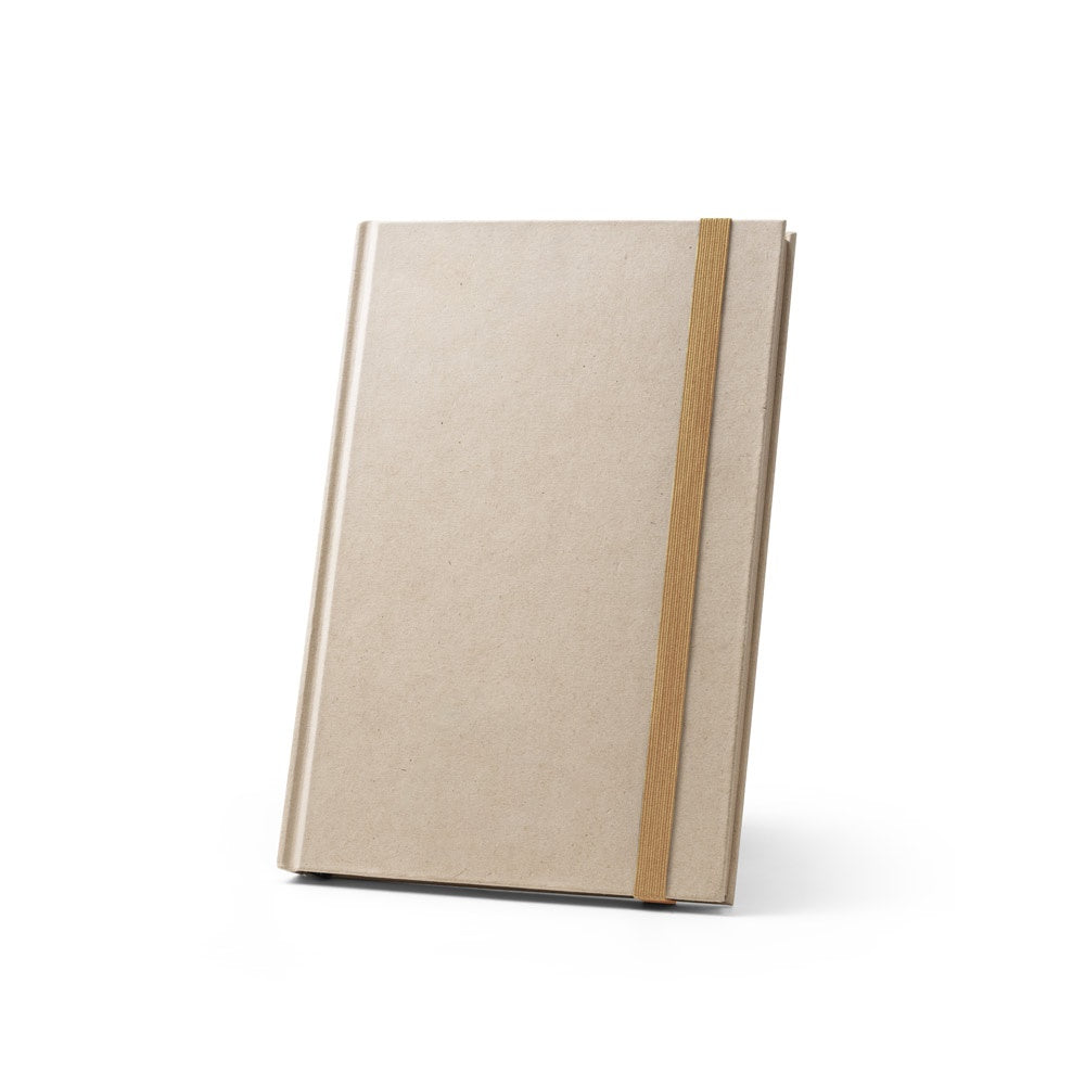 DICKINSON. A5-Notizbuch mit festem Einband, hergestellt aus Zuckerrohrpapier (80 % zuckerrohr) mit linierten Seiten – zusätzliche Ansicht