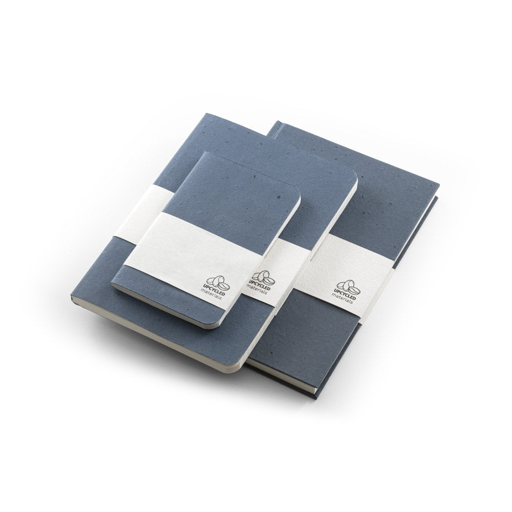 COFFEEPAD SEMI-RIGID. Notizbuch A5 mit semi-flexiblem Cover aus Kaffeeschalenverwertung (65%) – zusätzliche Ansicht