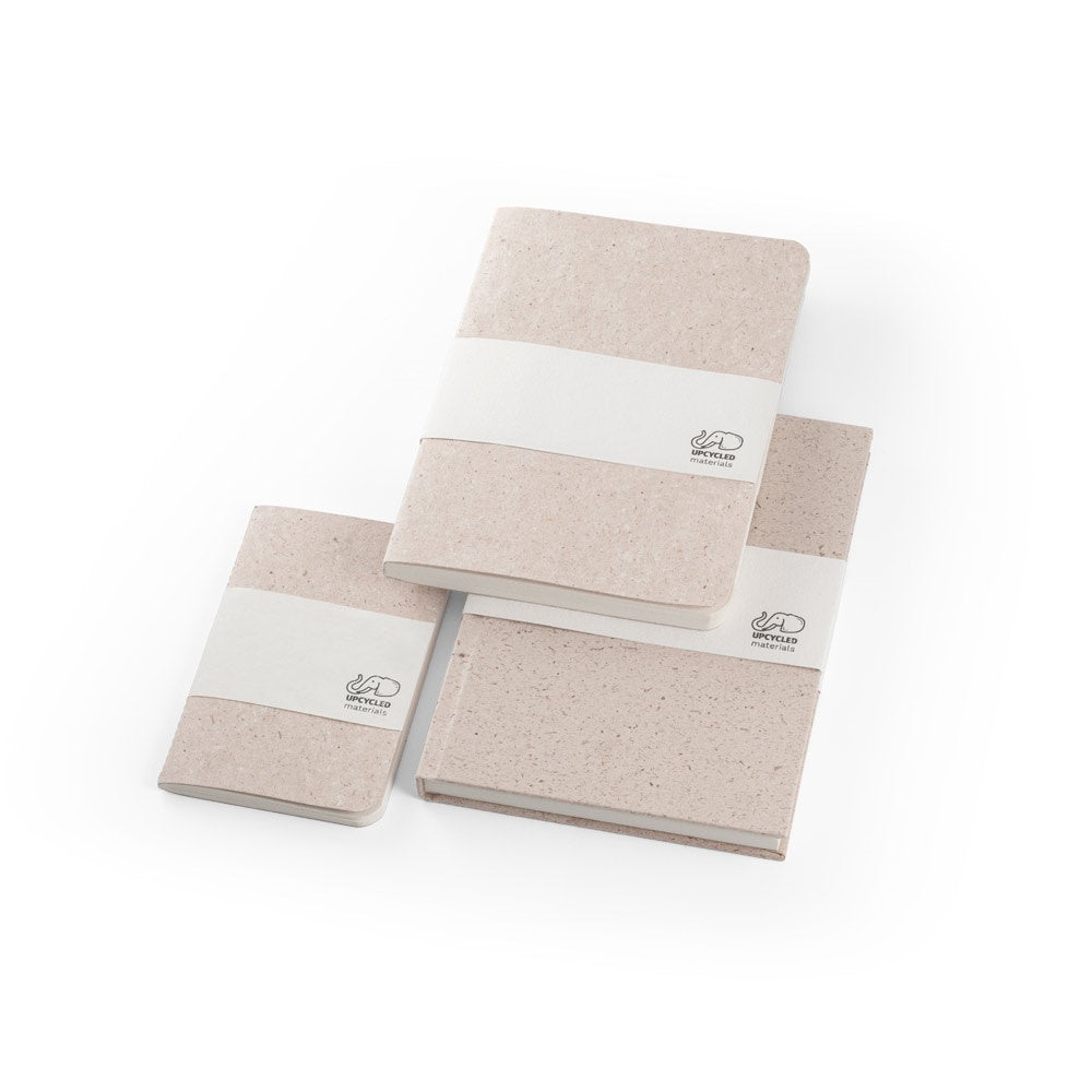 ORGANIC SOFT. Notizbuch A6 mit flexiblem Cover aus Elefantendung (80%) – zusätzliche Ansicht