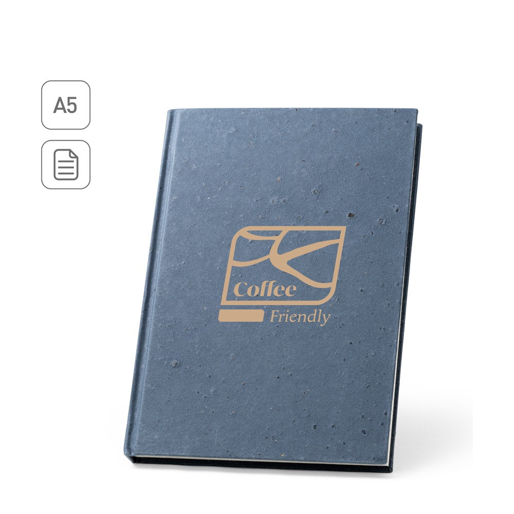 COFFEEPAD RIGID. Notizbuch A5 mit Hardcover aus Kaffeeschalenverwertung (65%)