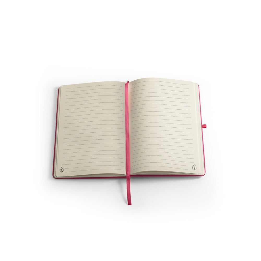 ANNE. A5 Notizbuch aus recyceltem Polyester (100% rPET) mit linierten Seiten – zusätzliche Ansicht