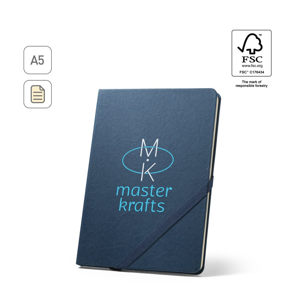 HUXLEY. A5-Notizblock mit Hardcover, hergestellt aus wasserfestem Papier