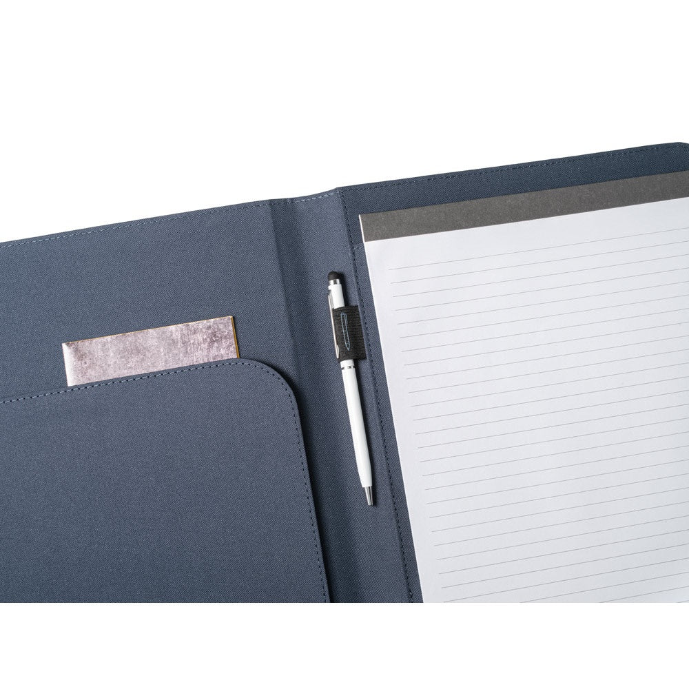 EMERGE FOLDER II. A4 Mappe aus recyceltem Polyester (100% rPET) 300D mit elastischem Verschluss – zusätzliche Ansicht