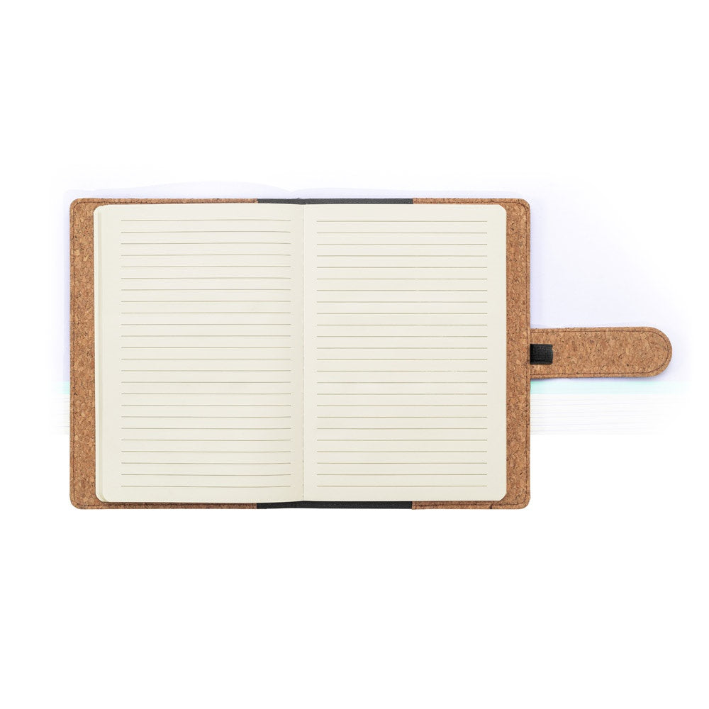 FIELDING. Mappe A5 aus Kork und recyceltem Polyester (100 % rPET) mit abnehmbarem Notizblock – zusätzliche Ansicht
