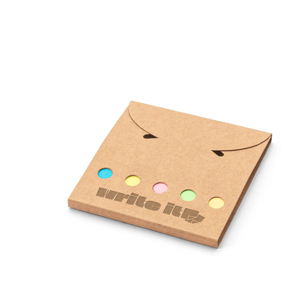 AINSLEY. Büroset 2-in-1- aus 100 % Recyclingpapier mit 6 Haftnotizblöcken