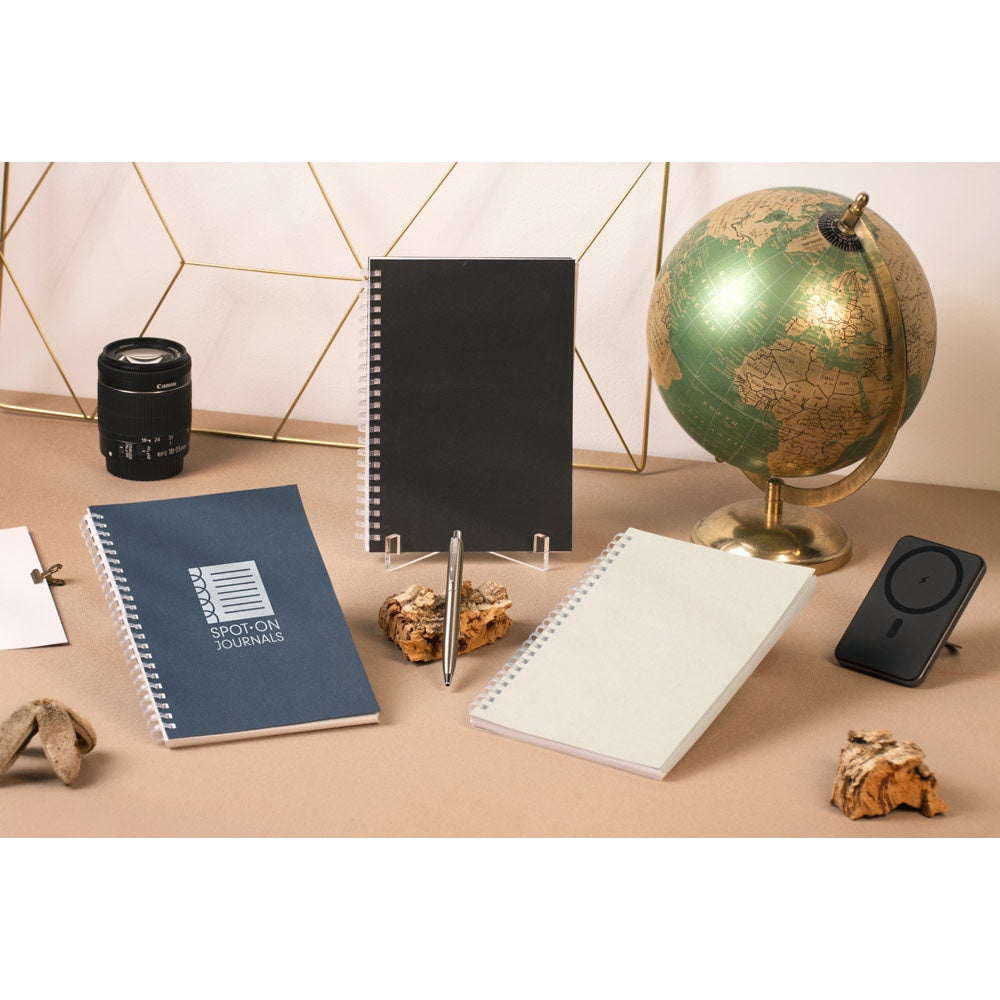 SCHILLER. Notizblock A5 mit flexiblem Cover, hergestellt aus 100 % Recyclingpapier – zusätzliche Ansicht