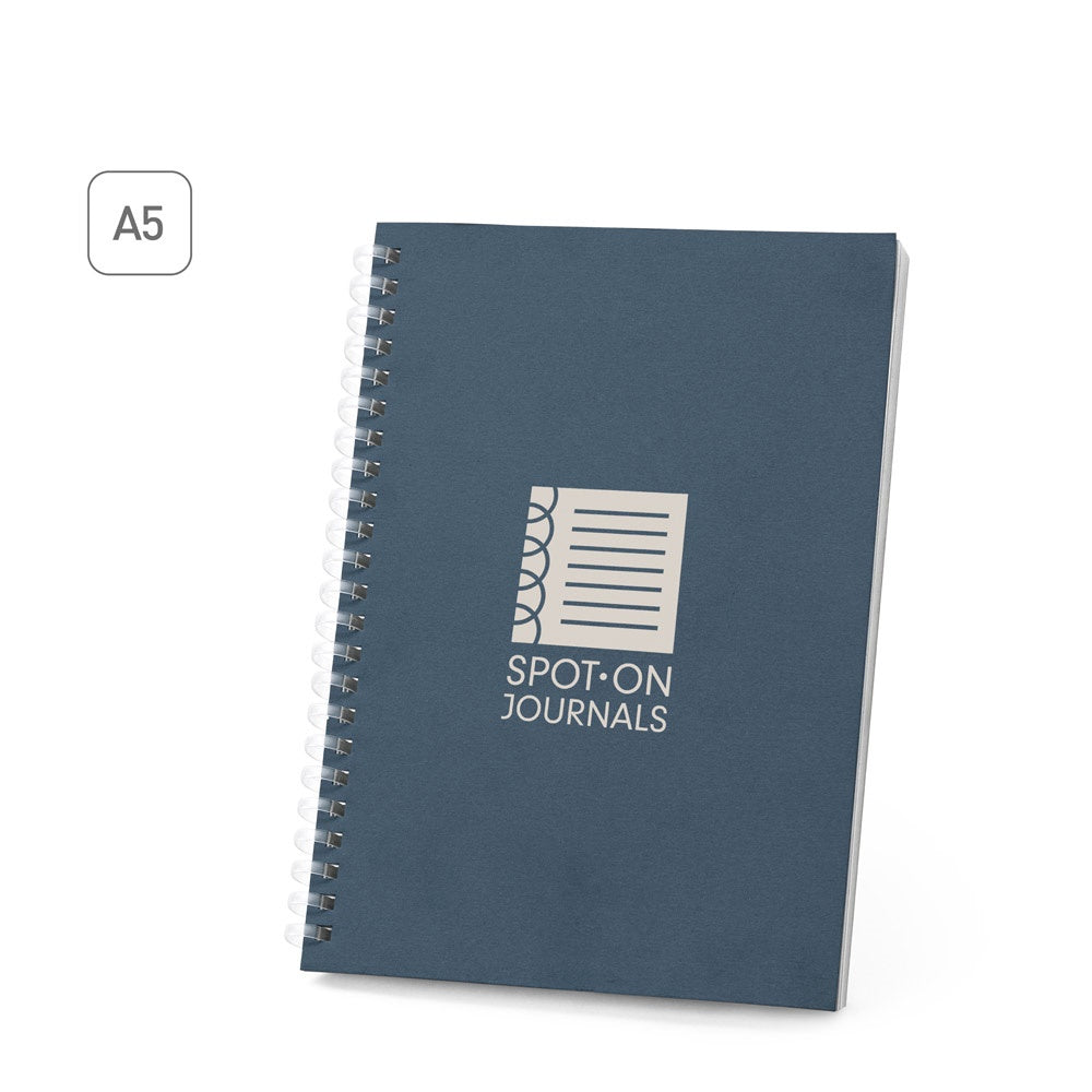 SCHILLER. Notizblock A5 mit flexiblem Cover, hergestellt aus 100 % Recyclingpapier