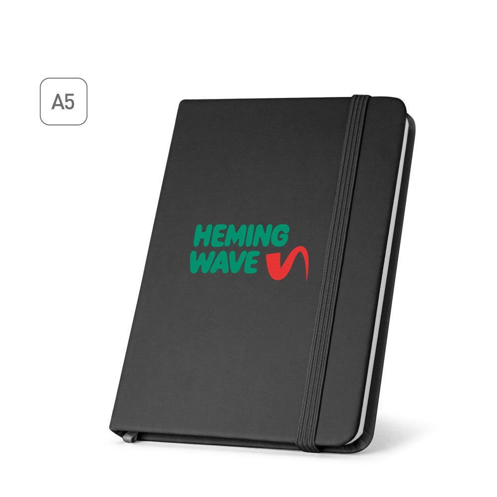 HEMINGWAY SQUARE. A5-Notizbuch aus PU mit kariertem Papier