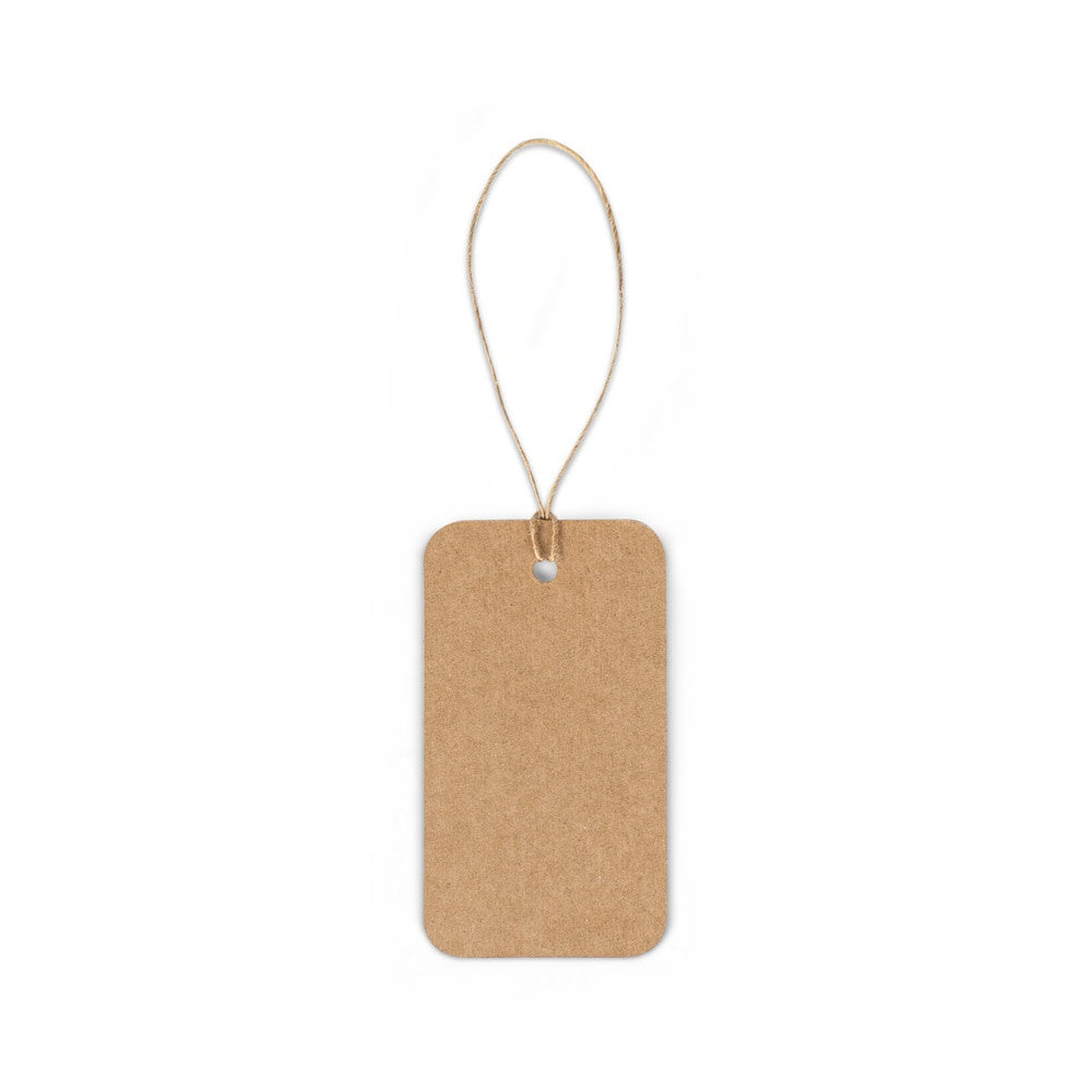 LABEL RECTANGULAR. Rechteckiges Etikett aus 100% Recyclingpapier (700 g/m²) – zusätzliche Ansicht