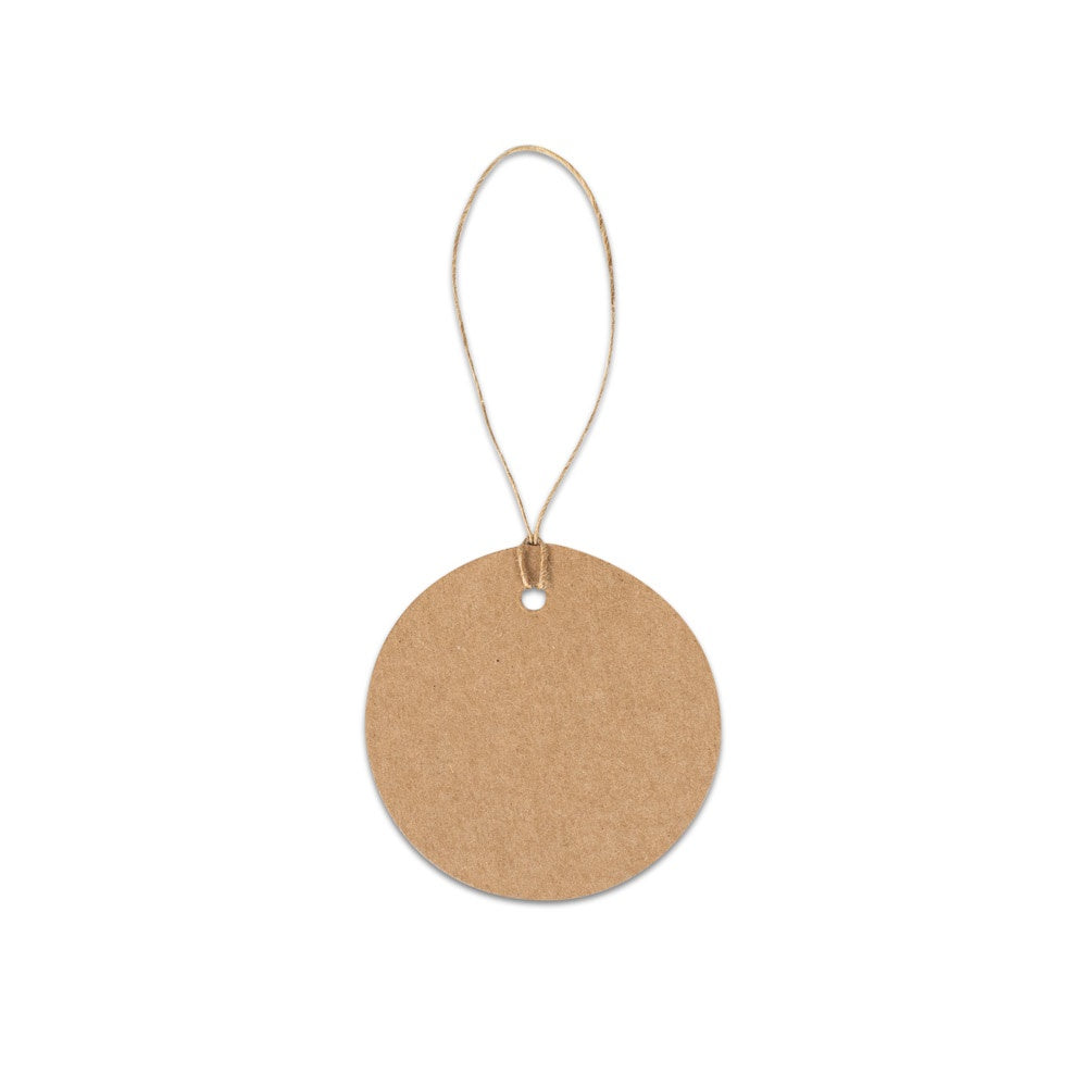 LABEL ROUND. Etikett aus 100 % Recyclingpapier (700 g/m²) in rundem Format – zusätzliche Ansicht