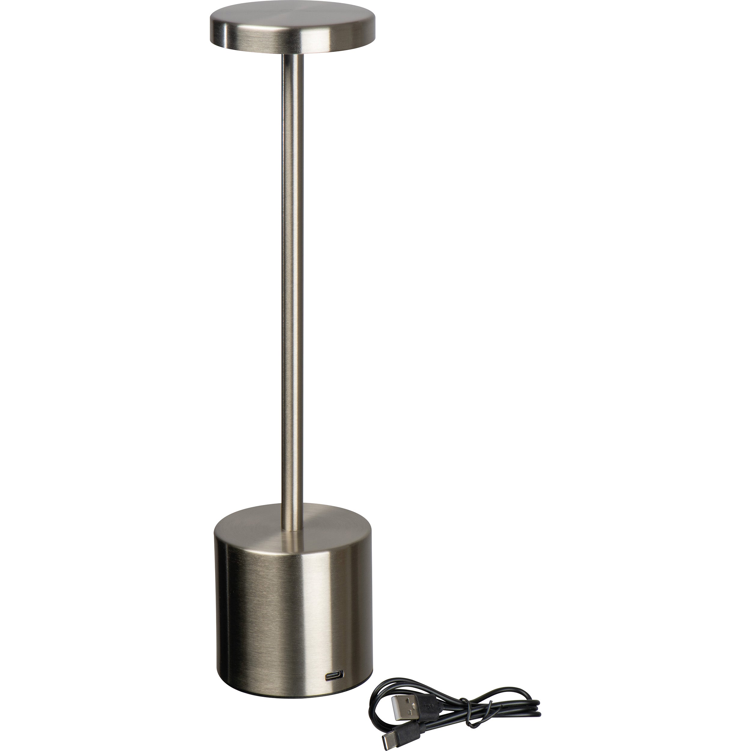 Tischlampe aus Edelstahl mit Akku ANNETTE
