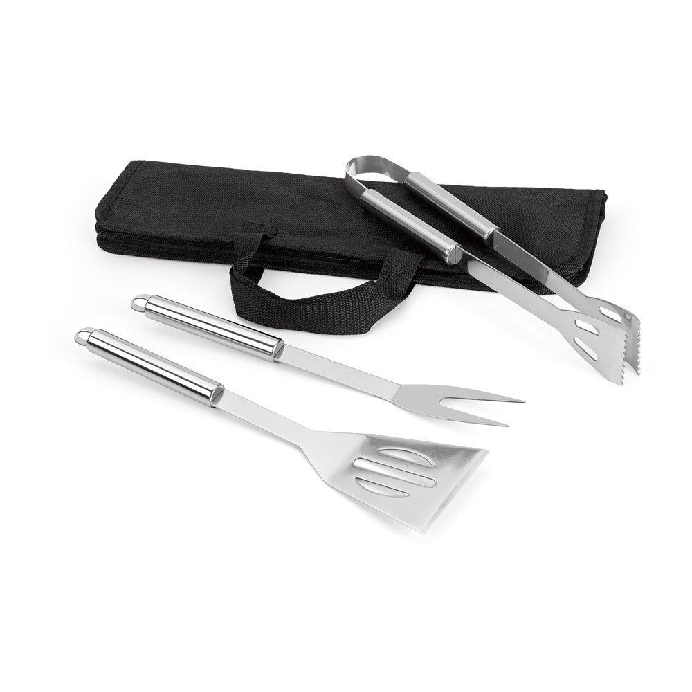 SOARES. Grill - Set aus Edelstahl 3-teilig bestehend – zusätzliche Ansicht