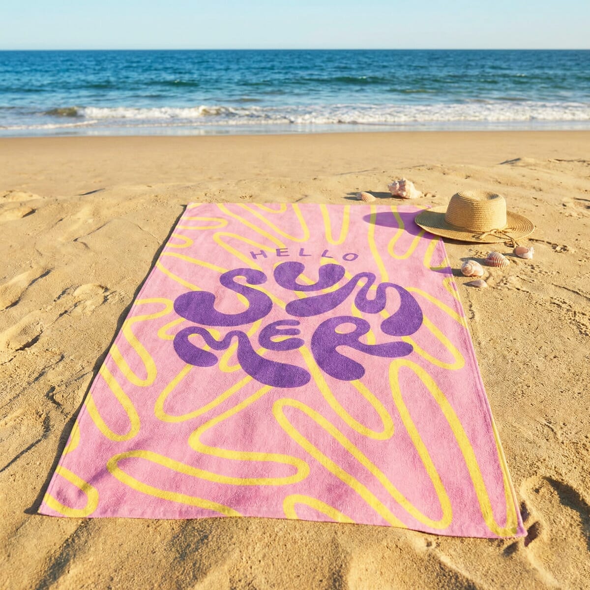 Sophie Muval Sublimation Badetuch 140x70 cm, 350 g/m²