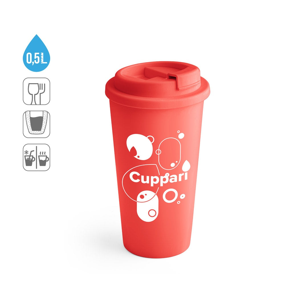 CUPPARI. Reisebecher aus PP