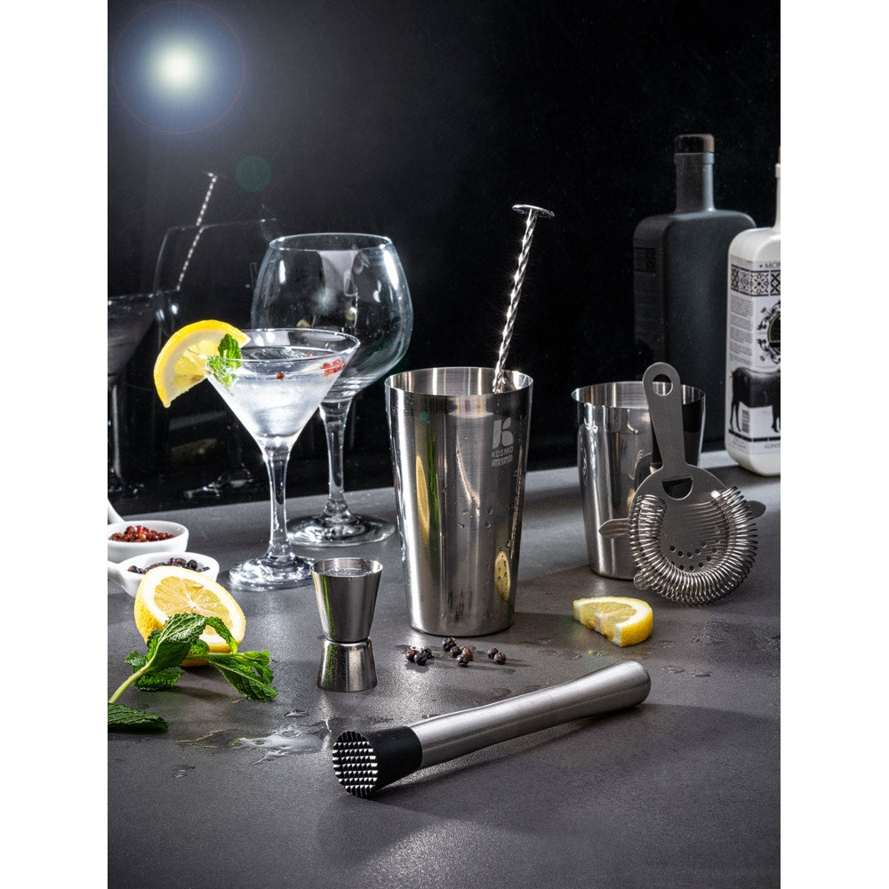 BRAMBLE. Cocktail-Set aus Edelstahl bestehend aus 6 Teilen – zusätzliche Ansicht