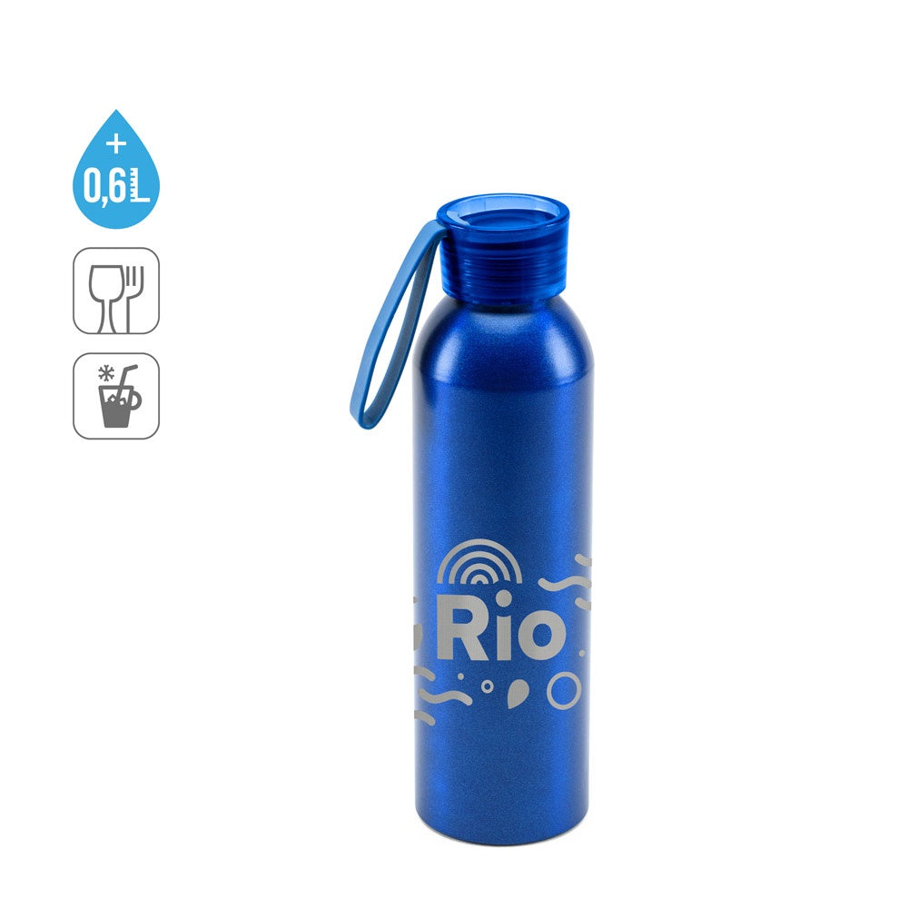 RIO. Recycelt Aluminium (100% rAL) flasche mit PP-Verschluss 660 mL