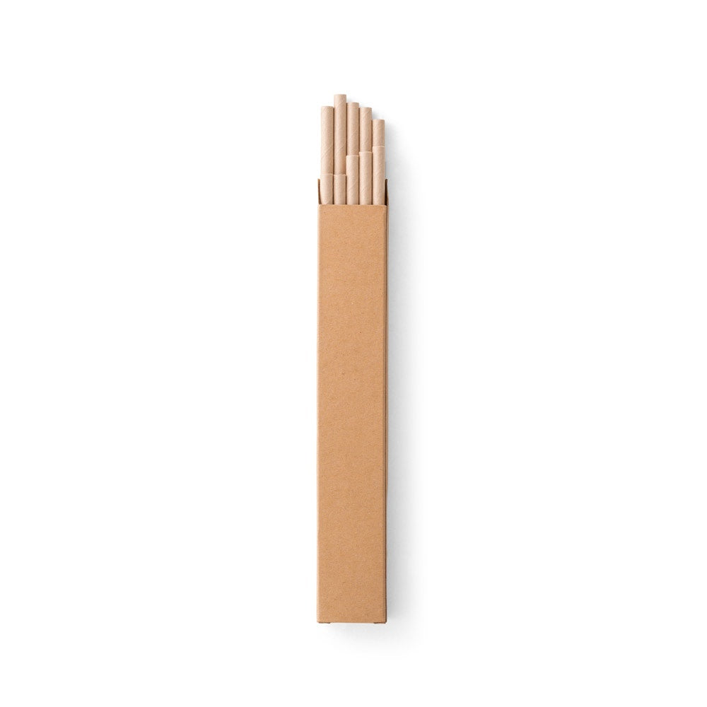 LAMONE. Strohhalm-Set aus Kraftpapier – zusätzliche Ansicht