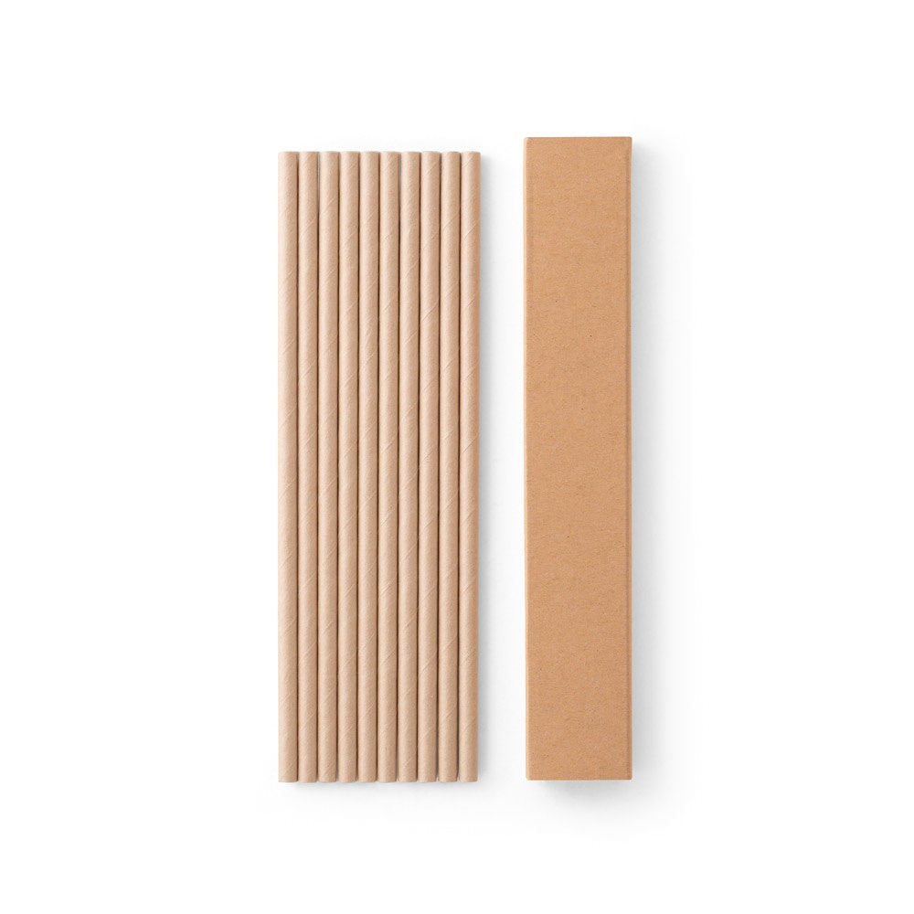 LAMONE. Strohhalm-Set aus Kraftpapier – zusätzliche Ansicht