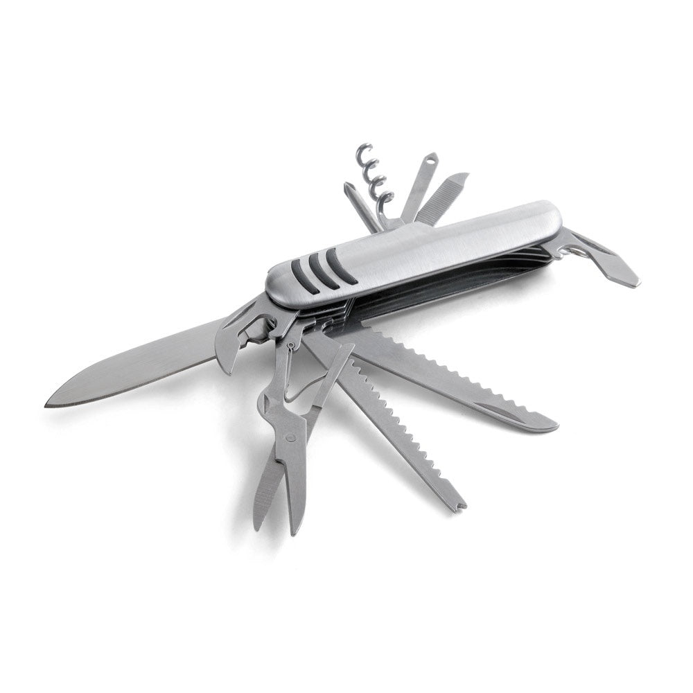KAPRUN. Multifunktions-Taschenmesser aus Edelstahl und Metall – zusätzliche Ansicht