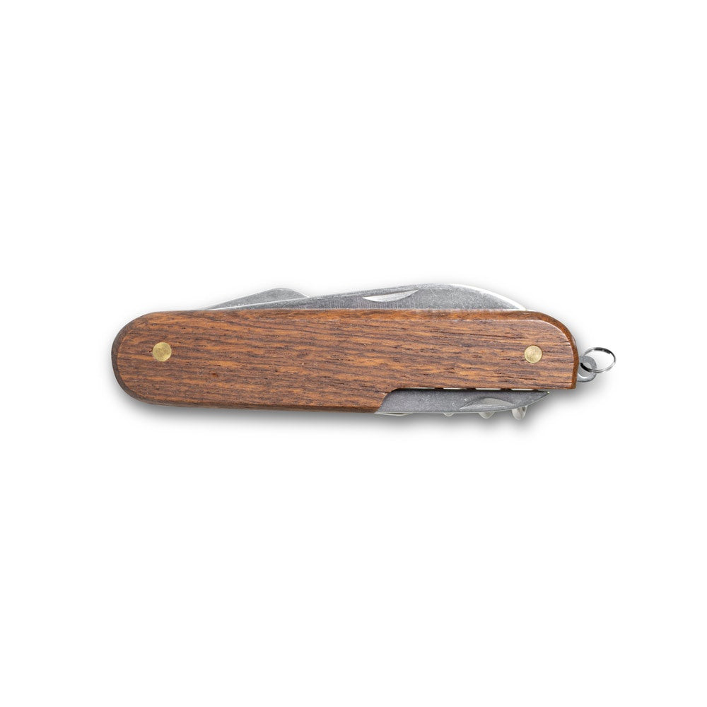 BELPIANO. Multifunktions-Taschenmesser aus Edelstahl und Holz – zusätzliche Ansicht