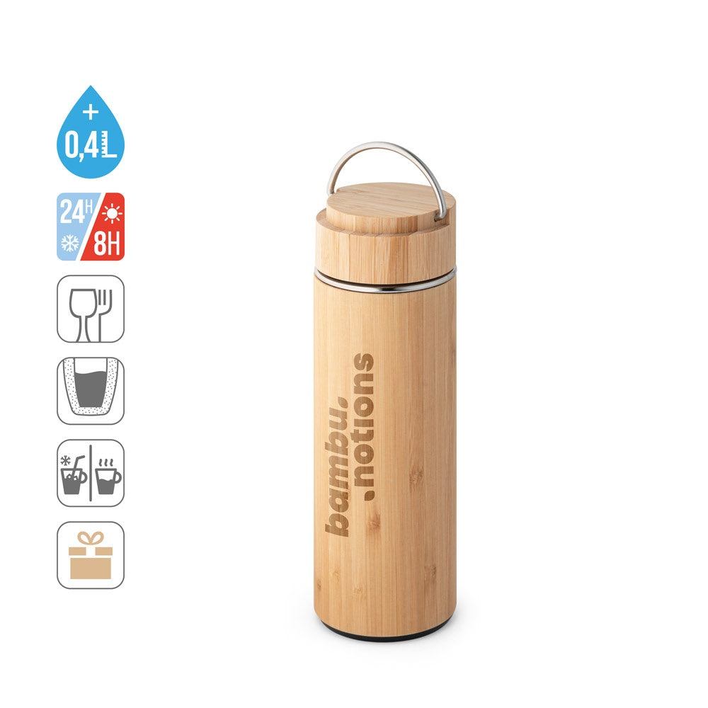 SOW. Thermoskanne aus Bambus und Edelstahl 440 ml