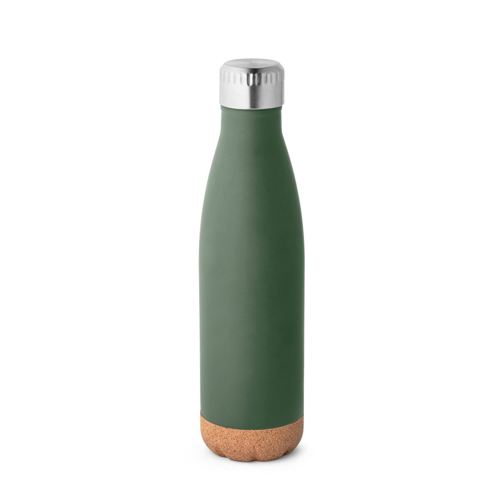 SOLBERG. Thermosflasche aus Edelstahl und Korkboden, 560 ml