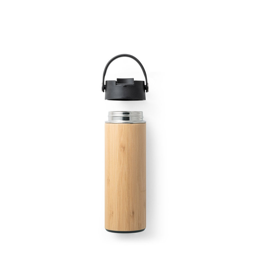 LAVER. Thermosflasche aus Bambus, Edelstahl und PP 440 ml – zusätzliche Ansicht