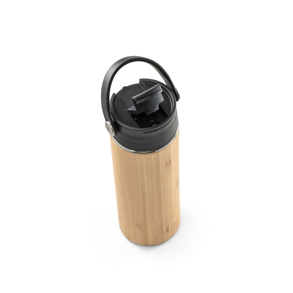 LAVER. Thermosflasche aus Bambus, Edelstahl und PP 440 ml – zusätzliche Ansicht