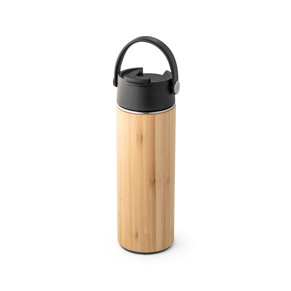 LAVER. Thermosflasche aus Bambus, Edelstahl und PP 440 ml – zusätzliche Ansicht